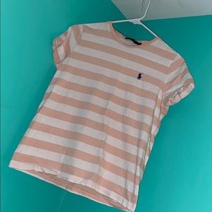 Peach Striped Tee